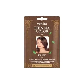 Barva na vlasy Venita Henna Color 15 Hnědá bylinná tónovací maska s přírodní hennou