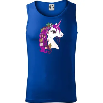 Vánoční jednorožec - Tílko pánské Core - S ( Královská modrá )