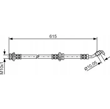 Brzdová hadice Bosch 1 987 476 363 Flexibilní brzdová hadice