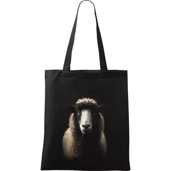 Ovce fotka - Taška bavlněná - 42 x 38 cm ( Černá )