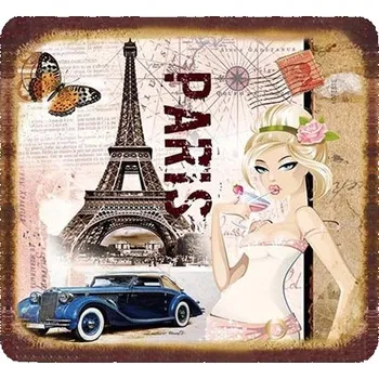 Obraz Plechová cedule Paris