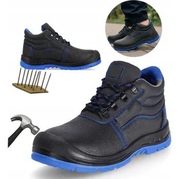 Pracovní obuv PRACOVNÍ KOTNÍKOVÁ OBUV BOZP S OCELOVOU ŠPIČKOU a PROTIPROPICHOVOU VLOŽKOU S3 SRC vel. 47