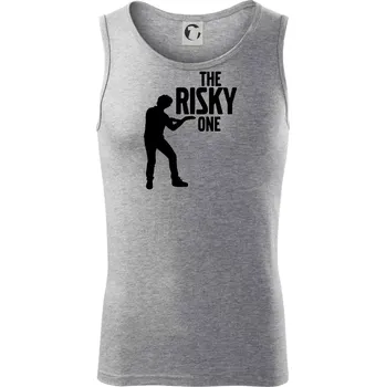 Bachelor party - The risky one - Tílko pánské Core - 2XL ( Tmavě šedý melír )