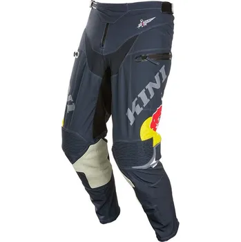 Moto kalhoty Kalhoty - KINI Red Bull EXC 1.0 do bot - modrá / bílá XL/36