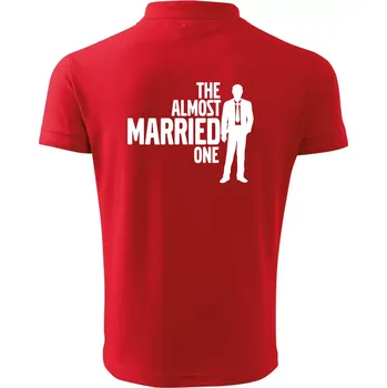 Pánská košile Bachelor party - The almost married one - Polokošile pánská Pique Polo 203 - 2XL ( Červená )