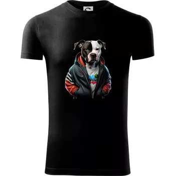 Pánská móda Staford v mikině - Viper FIT - Pánské zůžené tričko - 3XL ( Černá )