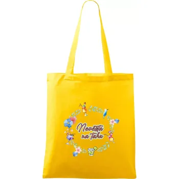 Nákupní taška Nevěsta na tahu - Taška bavlněná - 42 x 38 cm ( Žlutá )