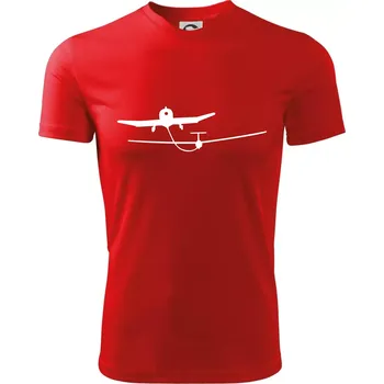 Chlapecké oblečení Tažení kluzáku - Dětské triko sportovní (dresovina) - 146 cm/10 let ( Červená )