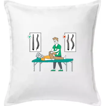 Polštář Fyziologické zakřivení páteře - Polštář 50x50 - 50x50 - Pouze potah ( Bílá )