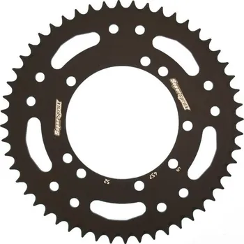 Řetězová sada pro motocykl Hliníková řetězová rozeta SUPERSPROX RAL-457:52-BLK černý 52 zubů, 420