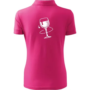Víno someliér - Polokošile dámská Pique Polo - S ( Purpurová )