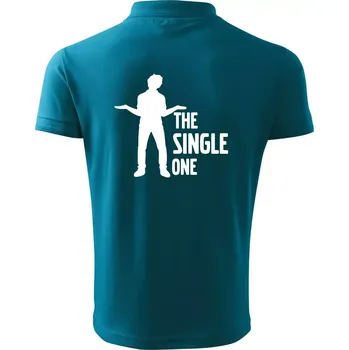 Pánská košile Bachelor party - The single one - Polokošile pánská Pique Polo 203 - 4XL ( Tmavý tyrkys )