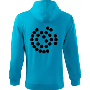 Pánská mikina SpaceX Super Heavy Raptor 2 - Mikina s kapucí na zip trendy zipper - M ( Světlý tyrkys )