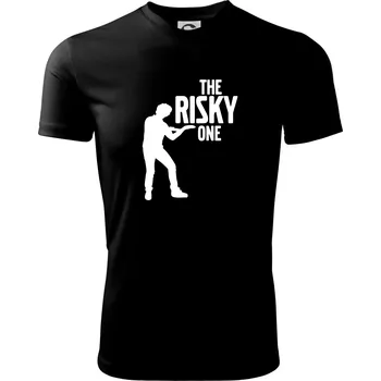 Pánské tričko Bachelor party - The risky one - Pánské triko Fantasy sportovní (dresovina) - 2XL ( Černá )