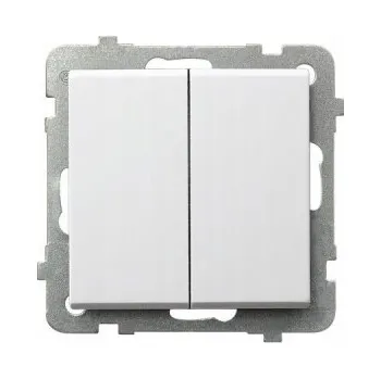 vypínač Dvojitý vypínač Ospel ŁP-17R/M/00 bílý