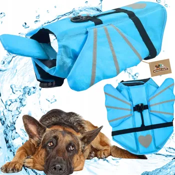 Obleček pro psa KAPOK pro psa plovací vesta do vody SE KŘÍDLY XL