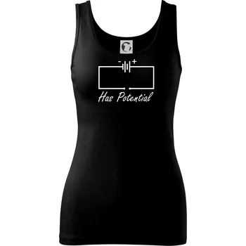 Dámské tričko Has potential - Dámské tílko - 2XL ( Černá )