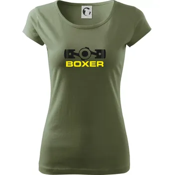 Boxer Píst - Dámské triko Pure - XS ( Khaki )