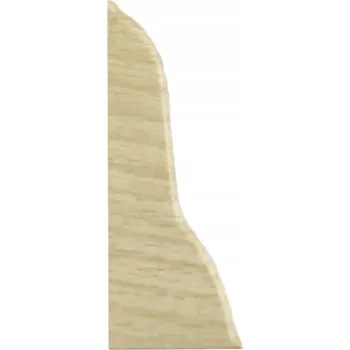 Podlahová lišta Levá koncovka pro lištu 62mm PVC DUB SIBIŘSKÝ (Sibiřský dub)