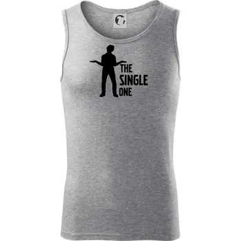 Bachelor party - The single one - Tílko pánské Core - L ( Tmavě šedý melír )