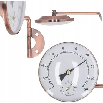 Domácí teploměr Venkovní nástěnný teploměr s vlhkoměrem na balkon, terasu Esschert Design