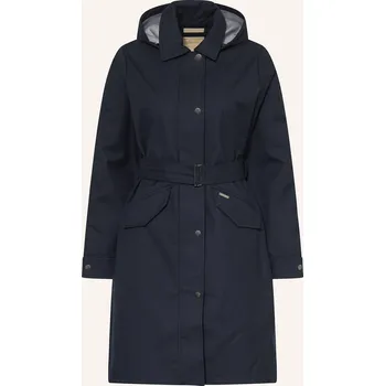 Woolrich Dámský Kabát S Odnímatelnou Kapucí, tmavě modrá, 38