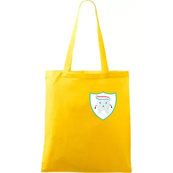 Zoubek na prsu - zubní pasta - Taška bavlněná - 42 x 38 cm ( Žlutá )