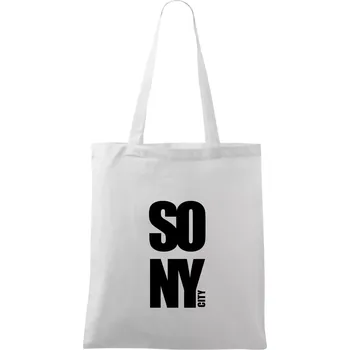 SO NY city - Taška bavlněná - 42 x 38 cm ( Bílá )