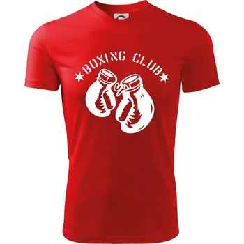 Boxing club nápis - Dětské triko sportovní (dresovina) - 158 cm/12 let ( Červená )