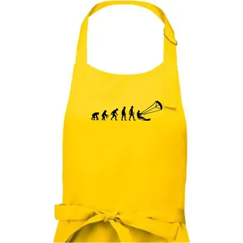 Kuchyňská zástěra Evoluce KITEBOARDING - Pánská zástěra na vaření - Univerzální velikost ( Žlutá )