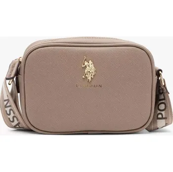 Kabelka U.S. Polo Assn. hnědá kabelka přes rameno z eko kůže