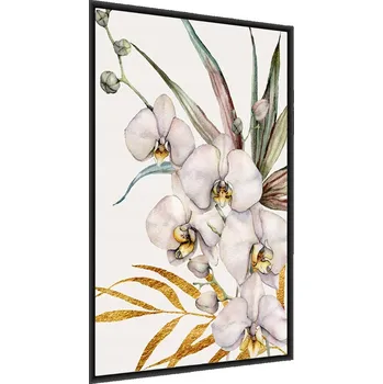 Obraz Plakát v Rámu Akvarelové ORCHIDEJE Listy 30x40