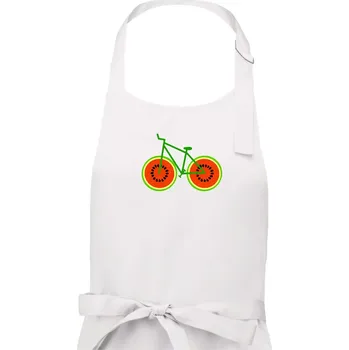Kuchyňská zástěra Kolo meloun (Moňas) - Dámská zástěra na vaření - Univerzální velikost ( Bílá )