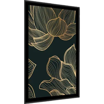 Obraz Plakát v rámu Minimalistické KVĚTINY Lotos 50x70