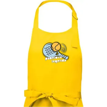 Kuchyňská zástěra Padelová legenda - Dámská zástěra na vaření - Univerzální velikost ( Žlutá )