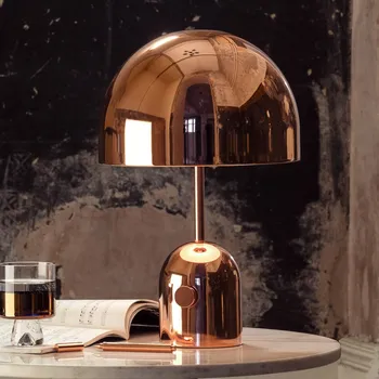 Lampička Tom Dixon LED stolní lampa Bell, měděná, 43 cm, stmívatelná - Délka kabelu 250 cm měď 2 x 6 W LED - Doprava zdarma