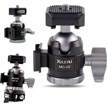 Stativ 3D KULOVÁ HLAVA OTOČNÁ 360° SE ZÁVITEM 1/4 PRO STATIV LASEROVÉHO NIVELÁKU