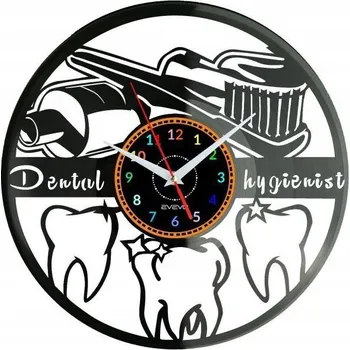 Hodiny Zubní nástěnné hodiny Vinylová deska Moderní dekorativní Uro