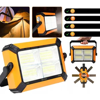 IP kamera HALOGEN SOLÁRNÍ PŘENOSNÝ AKUMULÁTOROVÝ 120W VÝKONNÝ S VELKOU KAPACITOU BATERIE