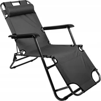 Zahradní lehátko Lehátko kovově šedé Ikonka