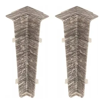 soklová lišta Vnitřní rohový profil Cezar hliníkový 75 x 22, délka 22 cm, Dub Richmond