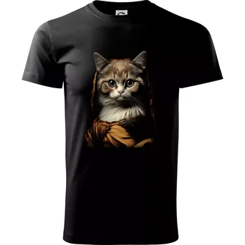 Kočka Lisa - Triko extra velké (5-8XL) - 8XL ( Černá )