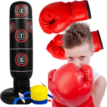 Box BOXOVACÍ PYTEL BOXERSKÁ SADA PRO DĚTI STOJÍCÍ 160CM RUKAVICE