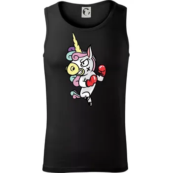 Jednorožec box - Tílko pánské Core - XL ( Černá )