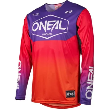 cyklistický dres Dres - O'NEAL Mayhem HEXX 2026 - oranžová/fialová XXL