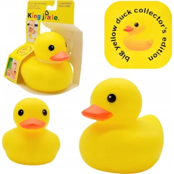 KOUPACÍ KACHNIČKA žlutá velká kachna DO KOUPELE pískací hračka MEGADIDI