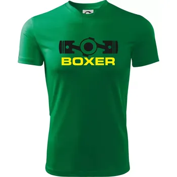 Chlapecké oblečení Boxer Píst - Dětské triko sportovní (dresovina) - 146 cm/10 let ( Středně zelená )