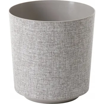 Květináč Plast Květináč šedý Lamela 28,5 cm x 28,5 x 21,6 cm