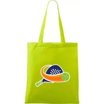 Padel logo barevné - Taška bavlněná - 42 x 38 cm ( Limetková )