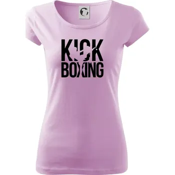 Dámské tričko Nápis Kick Boxing - Dámské triko Pure - XS ( Orchid )